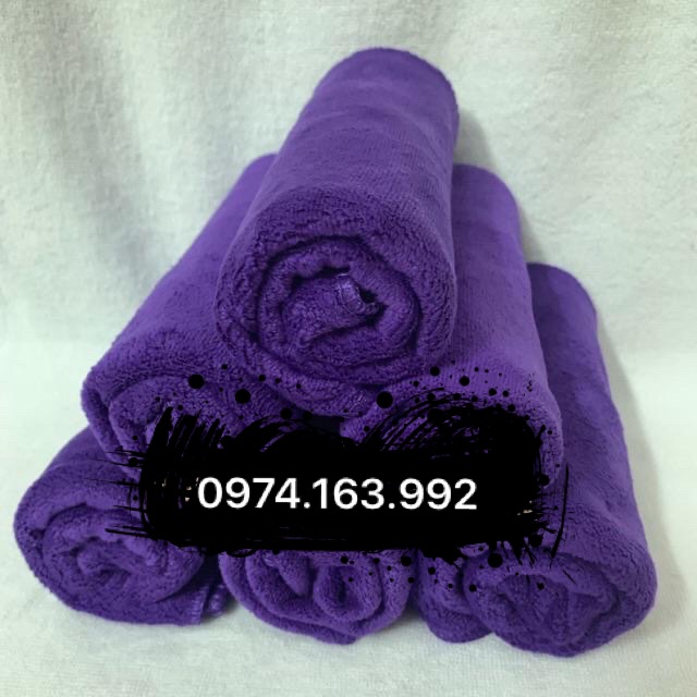 Khăn spa quấn tóc ủ tóc làm đầu làm nail 75x35cm