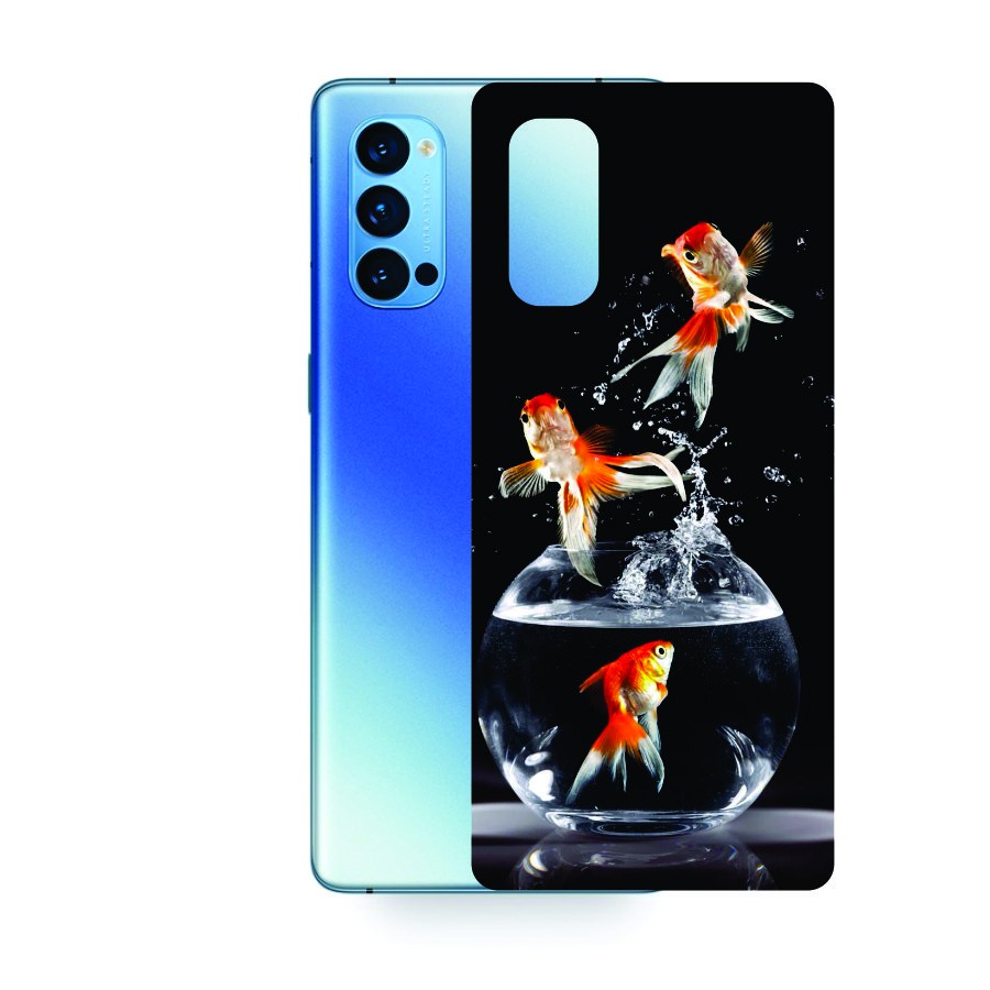 Miếng Dán Skin 3D mặt lưng OPPO reno 5 / reno 4 / reno 4pro chống trầy xước, hình ảnh 3D săt nét