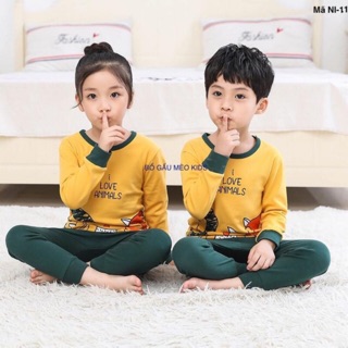 Bộ cotton xuất Hàn cho bé, bộ đồ bé trai bé gái