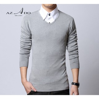 Áo len nam cổ tim, áo len cao cấp