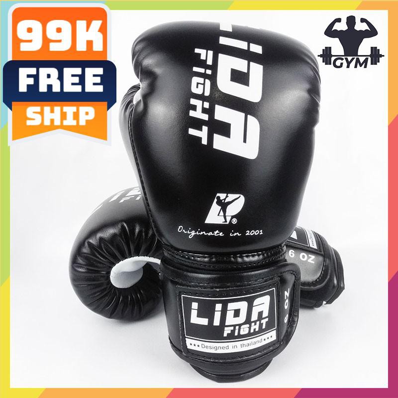 FLASH SALE🎁 Găng tay đấm bốc LIDA Fighht-Găng tay boxing cao cấp-freeship 50k-giảm giá rẻ vô địch-hà nội & tphcm