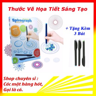 (Tặng 3 bút) Bộ  thước vẽ sáng tạo độc đáo cho trẻ em