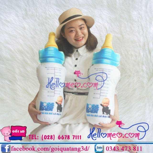 Gối Ôm Bình Sữa Cho Bé 60cm
