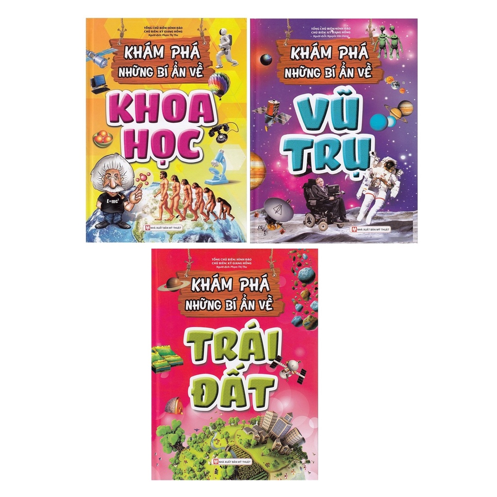 Sách - Combo Khám Phá Những Bí Ẩn Về Khoa học + Vũ Trụ + Trái đất