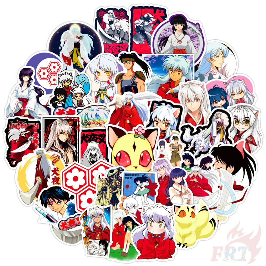 ❉ Inuyasha - Series 06 Anime Sesshoumaru Naraku Stickers ❉ 50Pcs/Set DIY Fashion Luggage Laptop Skateboard Decals Doodle Stickers