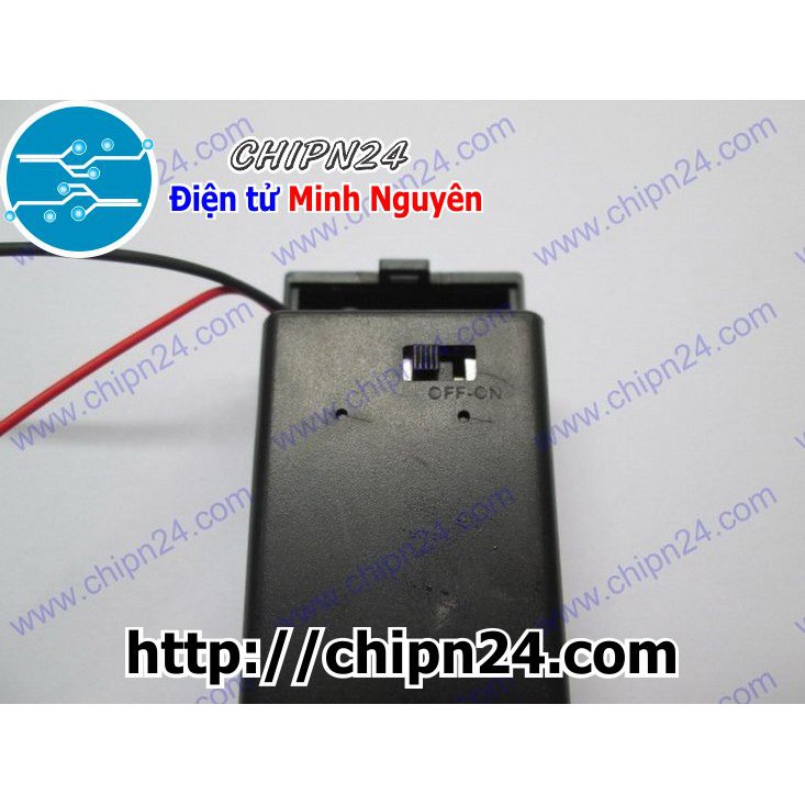 [1 VIÊN] Hộp Đế Pin 9V có nắp