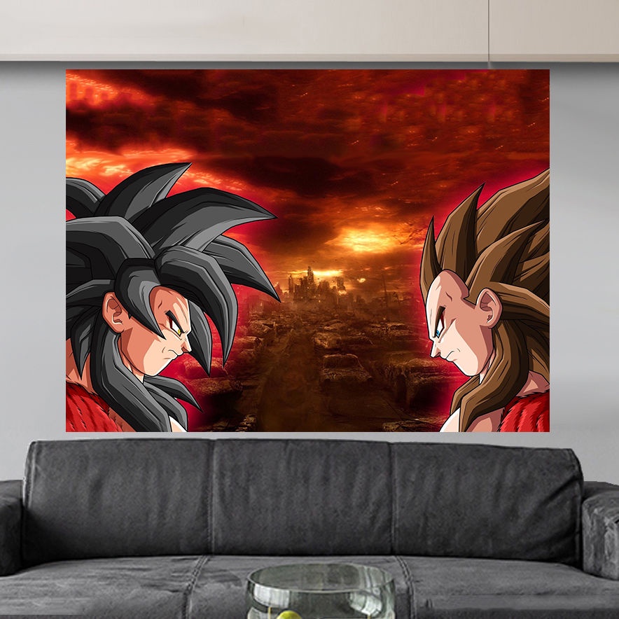 Dragon Ball Anime Nền Vải Goku Phong cách Nổ Treo Vải Thảm Phòng ngủ Phòng ngủ Ký túc xá Phòng ngủ Trang trí đầu giường Tường Che những gì bạn thấy là những gì bạn nhận được