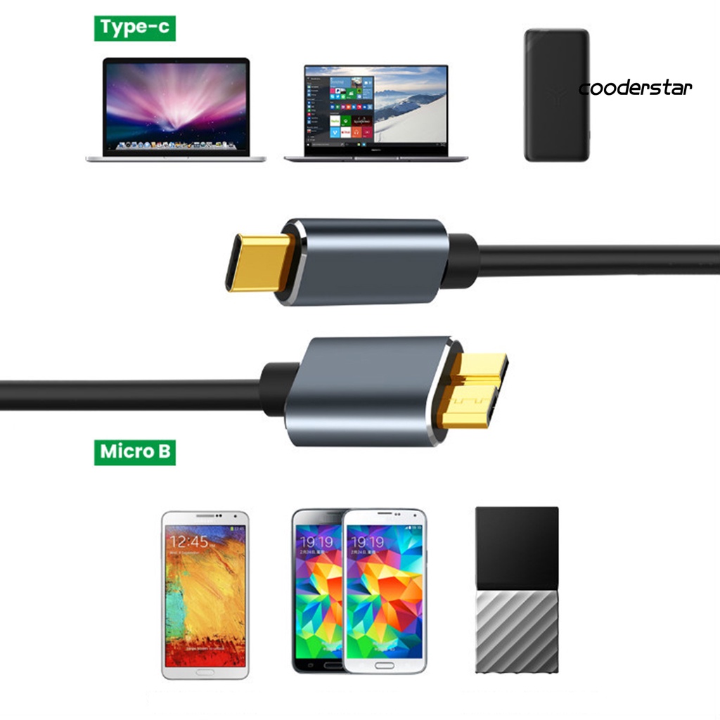 Cáp Chuyển Đổi USB 3.1 Type-c Sang USB 3.0 Micro-USB 5Gbps 5Gbps 50 / 100 / 150cm Cho Máy Tính