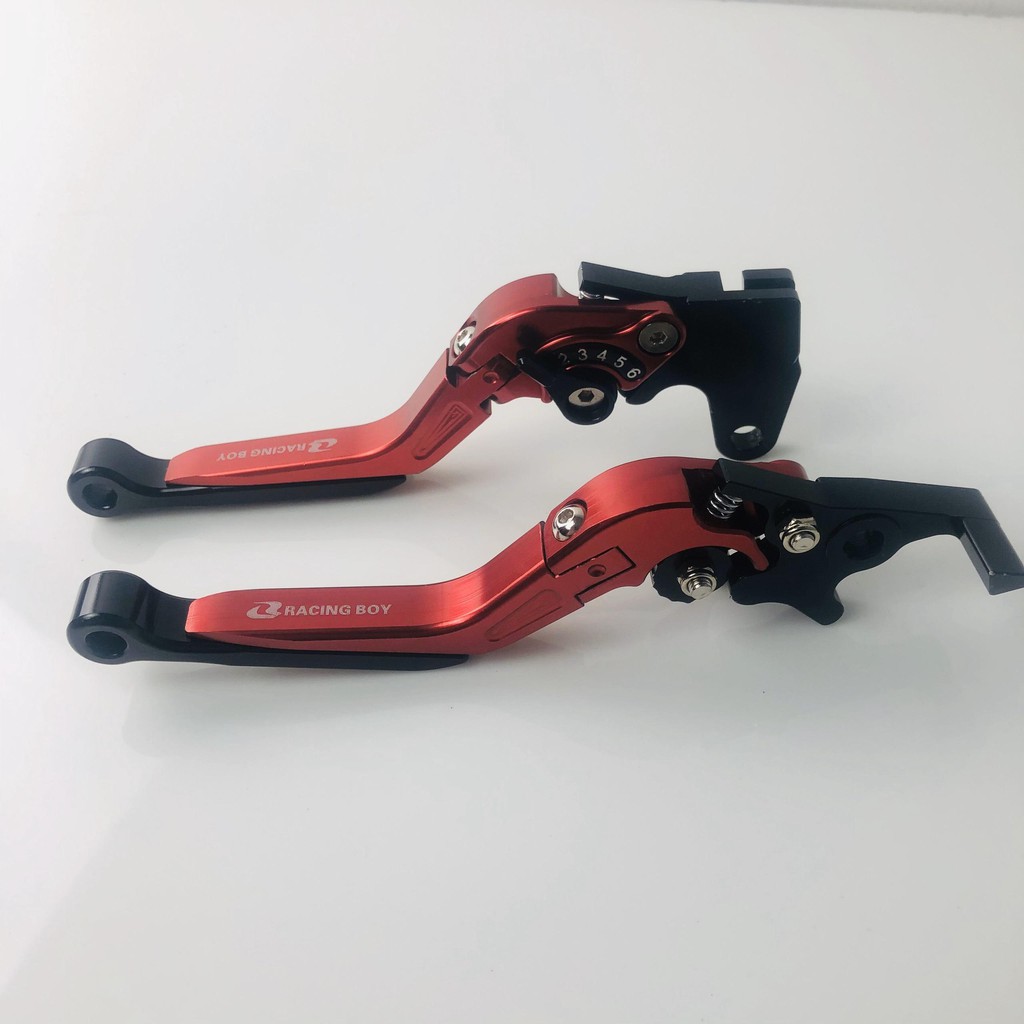 Bộ Tay Thắng 6 Số Chống Gãy Nhập Khẩu Cao Cấp Dùng Cho xe SH Mode_Màu Đỏ_Motorsaigon