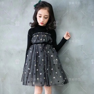 Freeship 99k tq_váy len cao cấp cho bé 4-9t