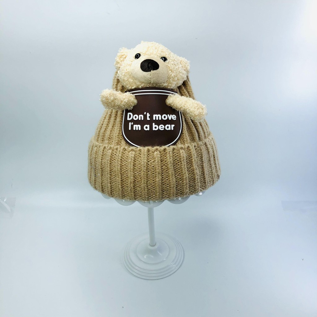 Mũ beanie, mũ gấu cho bé cực yêu, siêu siêu ấm áp, cực xinh