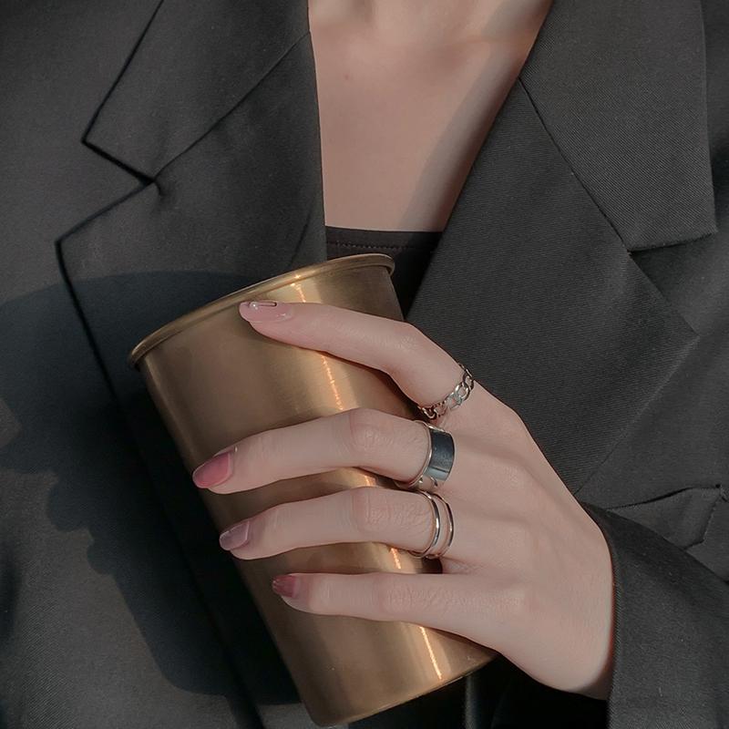 Set 3 Nhẫn Phong Cách Hip Hop Punk Cá Tính