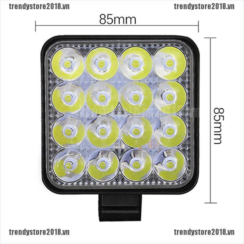 Đèn Led ChốNg Sương Mù 48W 16LED 12V / 24V Cho Xe Hơi