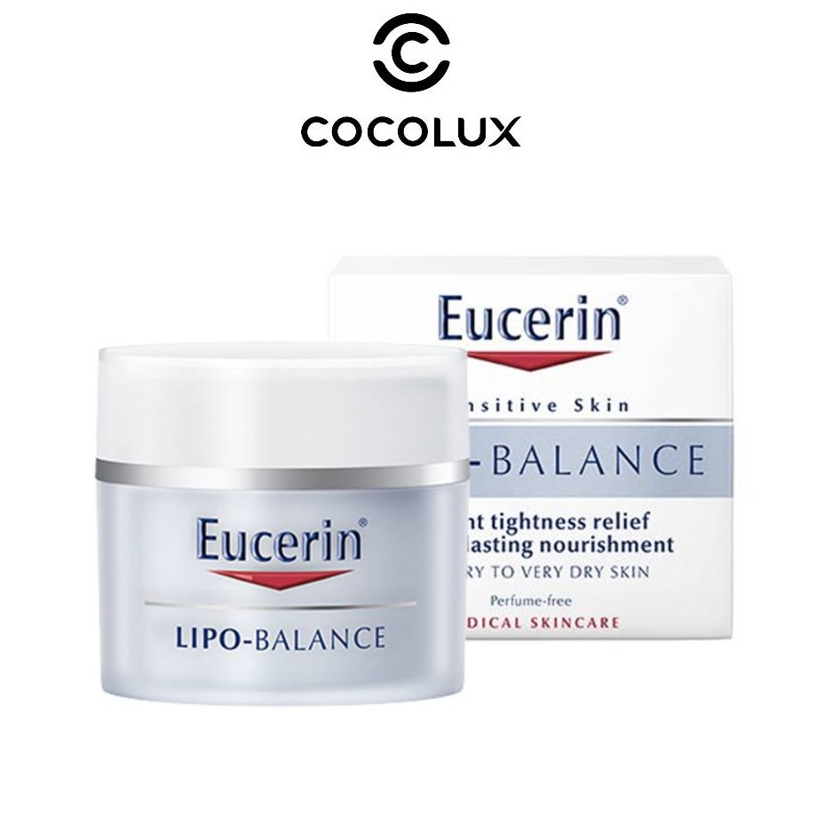 [CoCoLux]  Kem Dưỡng Ẩm Eucerin Lipo Balance Cho Da Khô, Da Nhạy Cảm +VAT