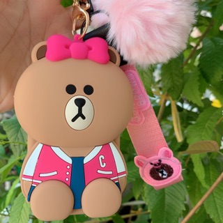 Móc Khoá Gấu Brown Heo linefriend