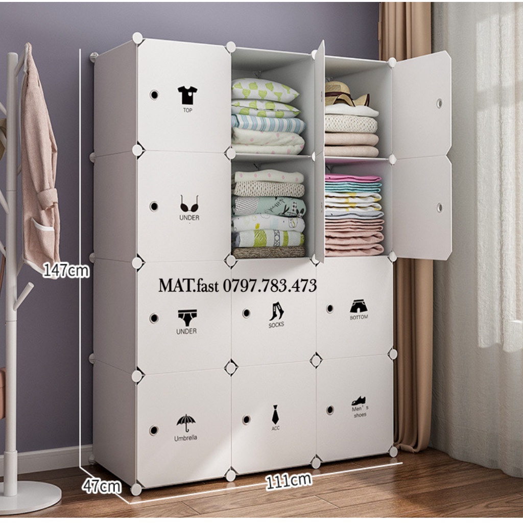 [ MẪU MỚI ] TỦ NHỰA LẮP GHÉP ĐA NĂNG 12 Ô ( chọn mẫu theo phân loại hàng )