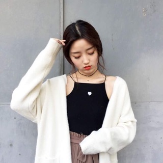 Yếm Knit heart thêu tim ảnh thật 💯