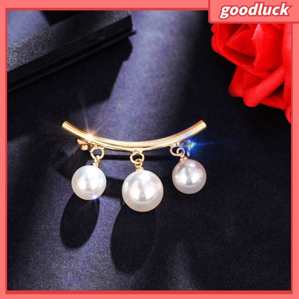 Ghim cài áo đính ngọc trai giả thời trang cho nữ