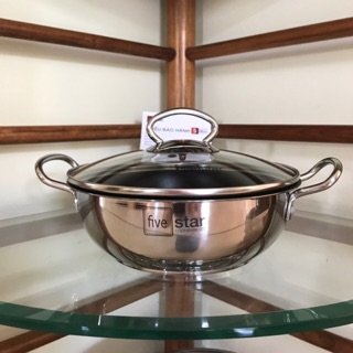 Nồi kho thịt cá chống dính Inox Fivestar 3 đáy xài bếp từ