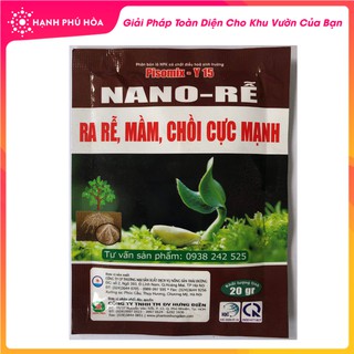 Nano Rễ PISOMIX Y15 20g/Gói- Ra Rễ, Mầm, Chồi Cực Mạnh. Kích thích tổng hợp diệp lục tố thần tốc cho cây mới trồng