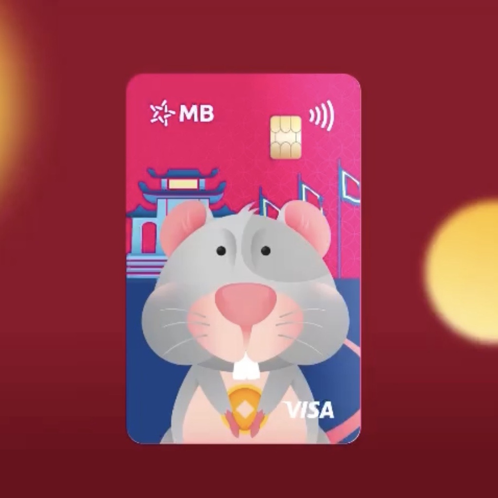 Thẻ hình 12 Con Giáp, thẻ MBBank - Phiên bản limited, Thẻ ATM VISA MB bank, MB Hi Collection