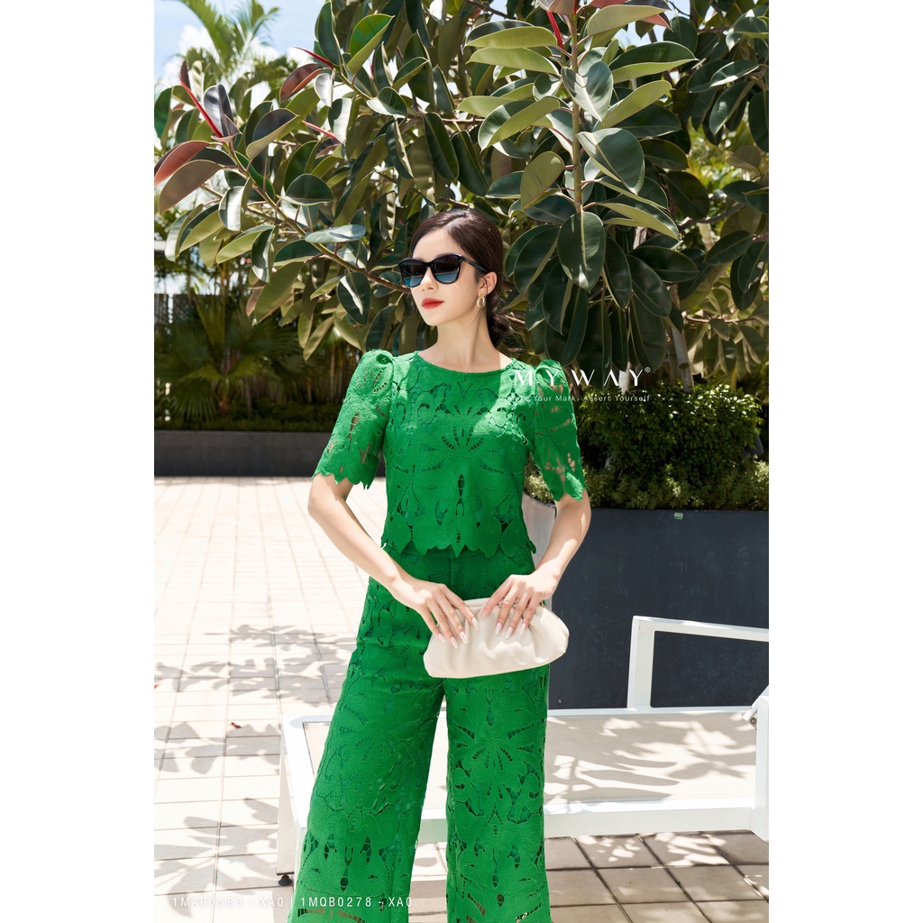 Set Áo Quần Ren Nữ MY WAY Công Sở ĐI Chơi Sang Trọng 1MAB0583 -1MQB0278