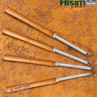 Bộ 4 dao tiện gỗ Hisimen WC-4 cán gỗ