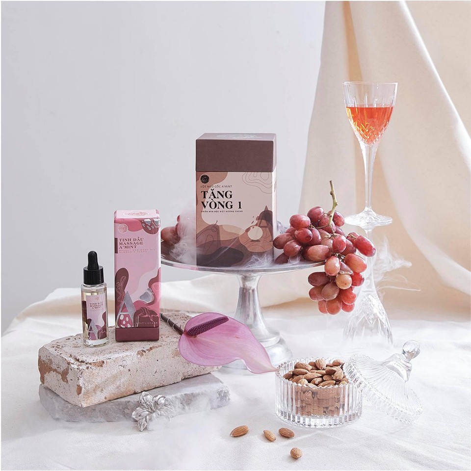 Mầm đậu nành tăng vòng 1, nở ngực vị Cacao hỗ trợ bài massage bấm huyệt vòng 1 A'mint | Amint | BigBuy360 - bigbuy360.vn
