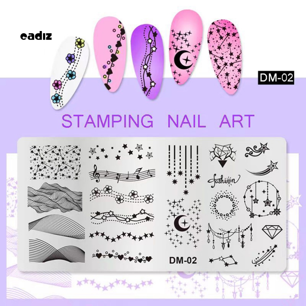 Khuôn Cắt Móng Tay Nghệ Thuật Cứng Chống Biến Dạng DIY