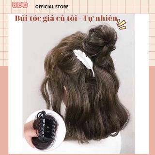 BÚI TÓC GIẢ KẸP NGOẠM XOĂN 1/3 ĐẦU TIỂU THƯ BÚI TÓC GIẢ NỮ ĐẸP CỦ TỎI VÔ CÙNG TỰ NHIÊN