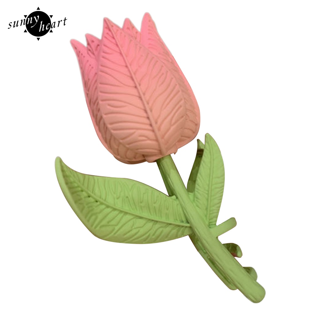 Kẹp Tóc Hình Hoa Tulip Bằng Nhựa Đa Năng Thời Trang Cho Nữ