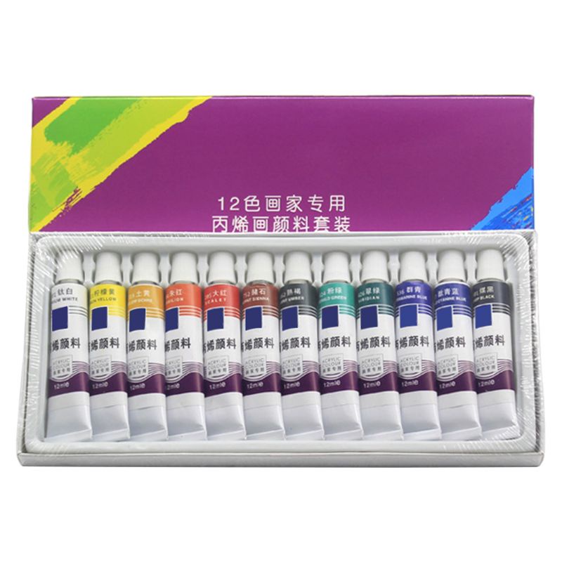 Bộ 12 / 18 / 24 Màu Vẽ Acrylic 12ml Cho Bé