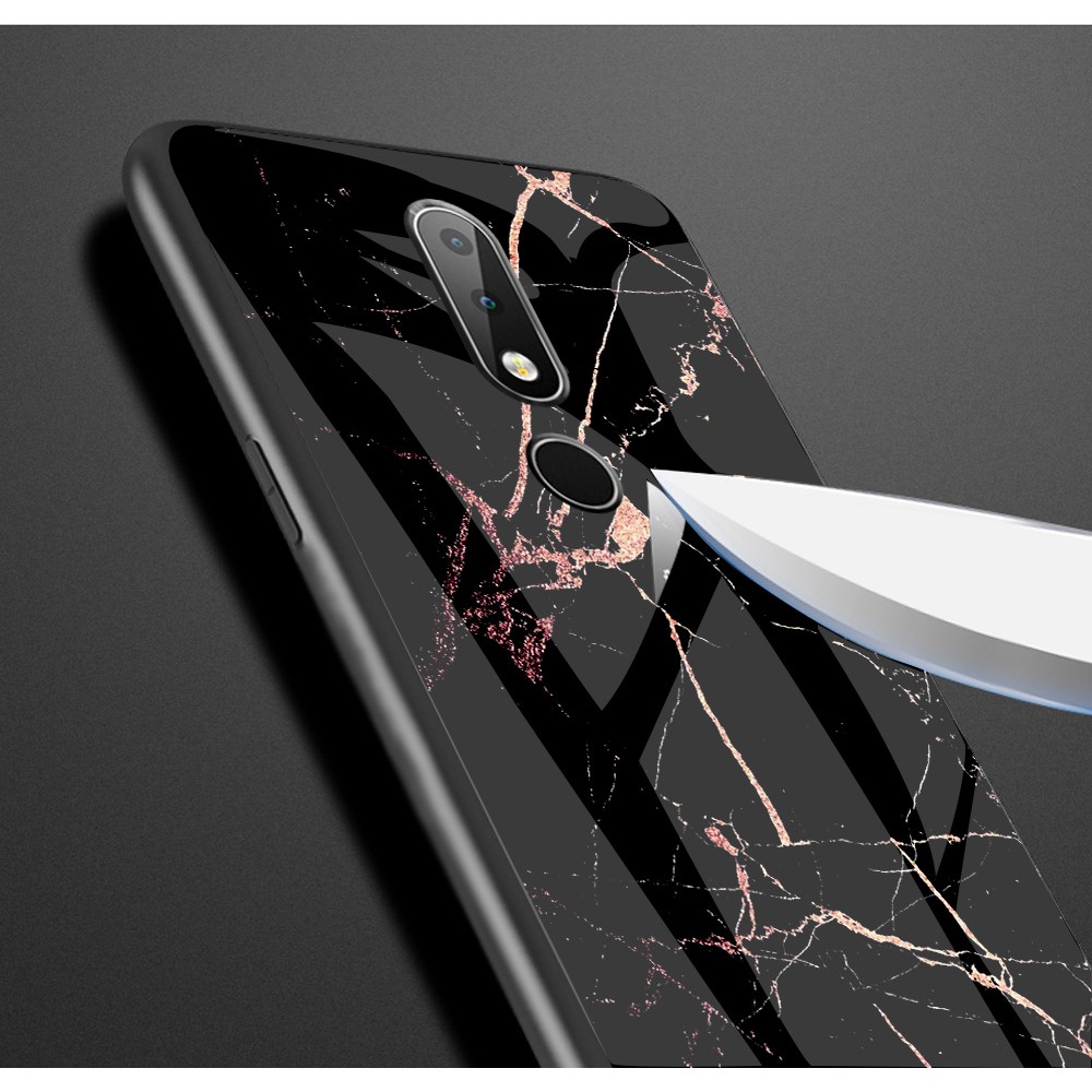 Tempered glass Marble For Nokia X6 7 Plus 3.1 7.1 X7 4.2 1 X71 9 Cover Casing