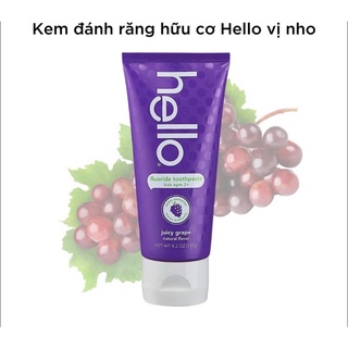 KEM ĐÁNH RĂNG HELLO ORGANIC CHO BÉ