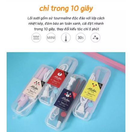 Máy duỗi tóc mini Maketime nóng nhanh ép tóc an toàn dễ tạo kiểu - máy uốn tóc - Dumi Shop