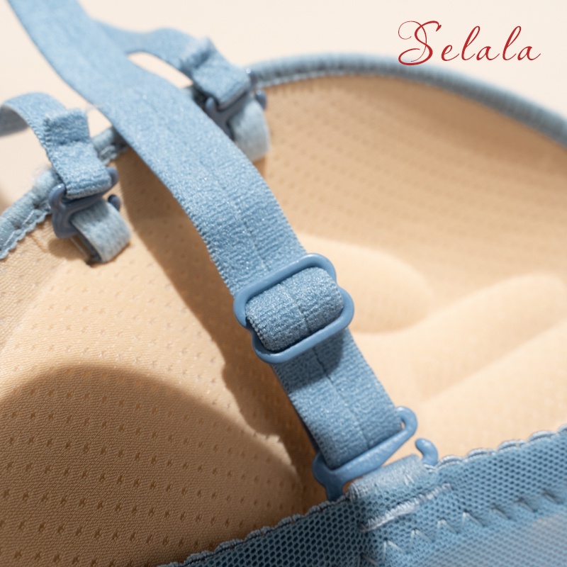 Áo Lót Ren Hoa Selala Nâng Ngực Bàn Tay 2.5cm Thông Thoáng Ko Hằn Mỡ AV19