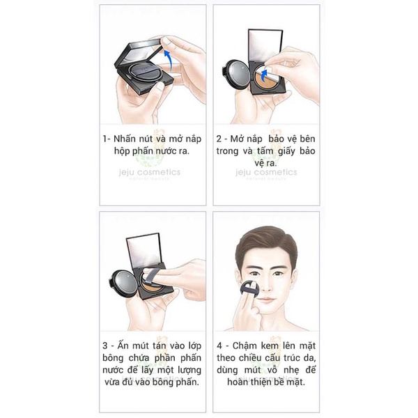 Phấn Nước Kiềm Dầu Dành Cho Nam Giới Iope Men Air Cushion SPF 50+ PA+++