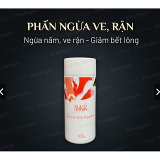 Phấn tắm khô chó mèo thú cưng - Ngừa nấm da, ve rận cắn giảm bết lông