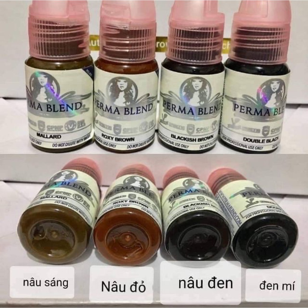 [CHÍNH HÃNG] Mực Perma Blend Mực Phun Xăm Chính Hãng, Mực Phun Xăm Mày Môi Mí