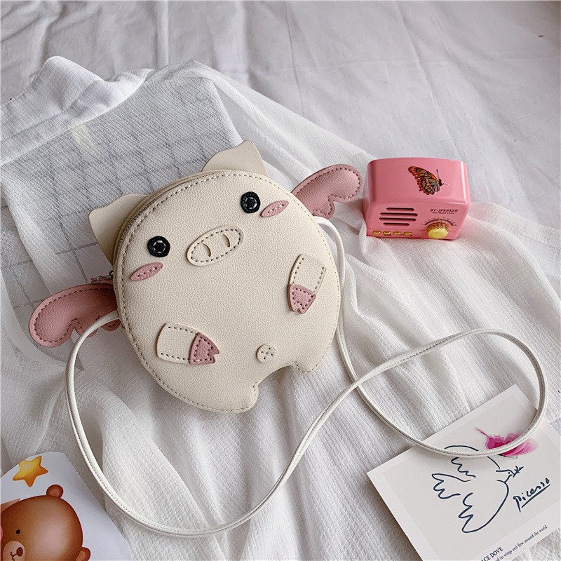Túi tự làm nguyên liệu làm túi handmade Heo Hồng ngộ nghĩnh có video hướng dẫn Kawaii_Handmade