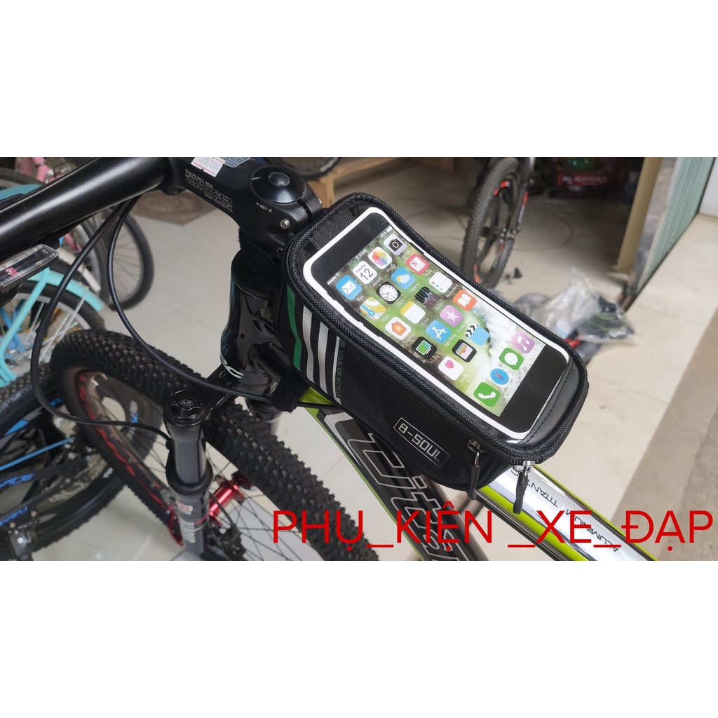Túi treo khung sườn xe đạp Bsoul đơn cao cấp