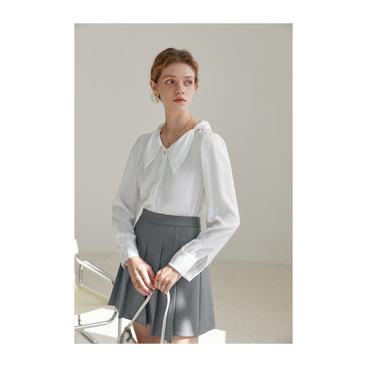 Áo sơ mi công sở nữ cổ nơ thanh lịch Quyên AA606, màu trắng kiểu hàn quốc trẻ trung