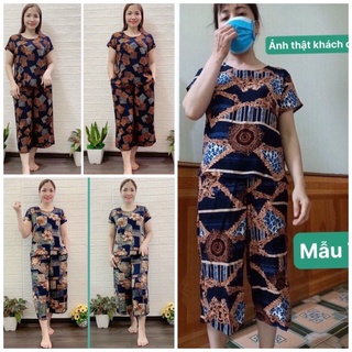 ❤️FREESHIP❤️ BỘ LANH MẶC Ở NHÀ CHO CÁC MẸ TRUNG NIÊN.Size / 2XL / 3XL / 4XL