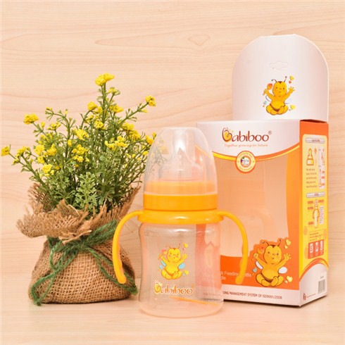 Bình sữa PP cổ rộng 180ml BABIBOO - BA806