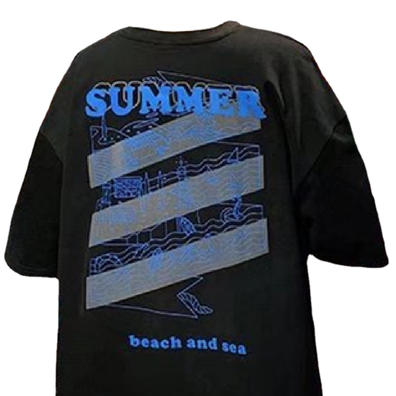 Áo Thun Tay Ngắn Dáng Rộng In Chữ M-8XL Thời Trang Mùa Hè Cho Nam