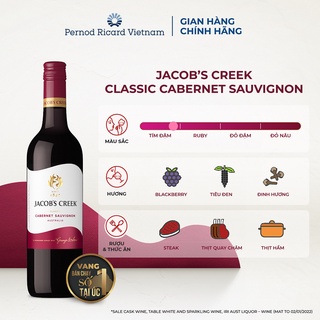 Rượu Jacob s Creek Classic Carbernet Sauvignon Nồng Độ Alc 13.9% 750ml