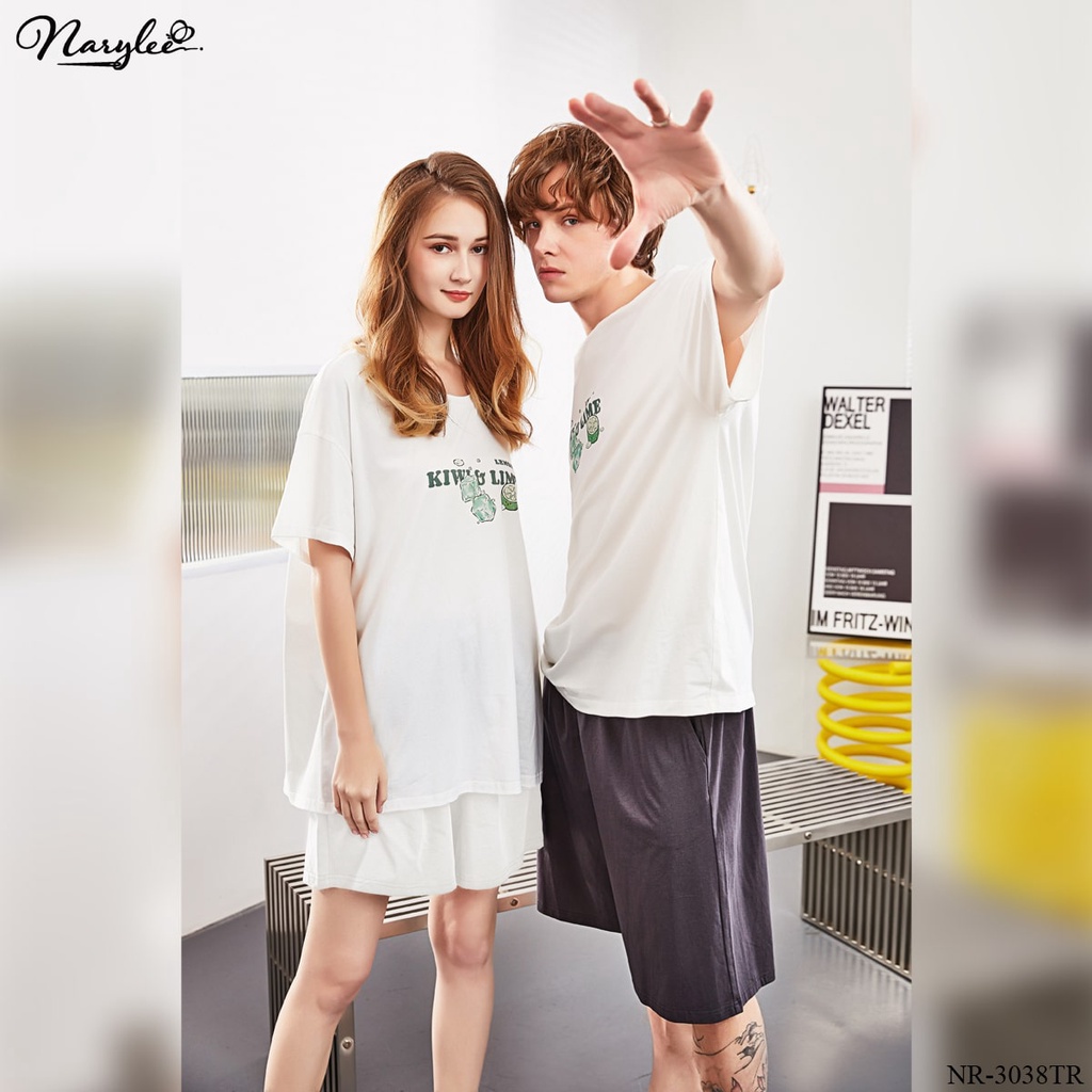Đồ bộ mặc nhà nữ cao cấp Narylee áo thun ngắn tay quần đùi chất cotton nhập khẩu mềm mịn chống UV kháng khuẩn  Mã NR3038