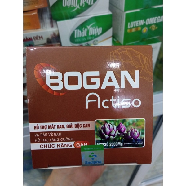 Viên uống bổ gan, giải độc gan Bogan actiso Hộp 50 viên