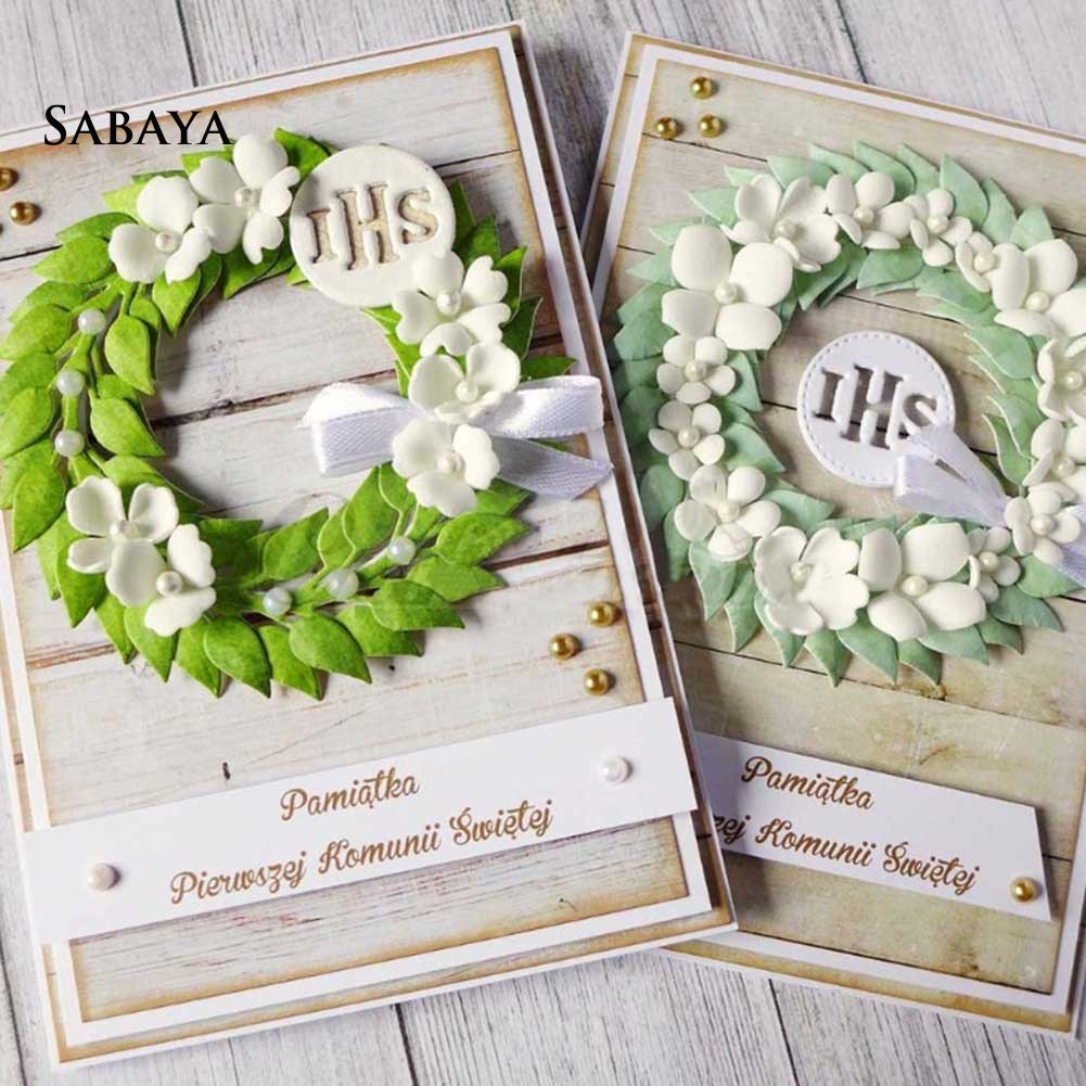 Khuôn cắt giấy làm từ kim loại hình bông hoa trang trí Scrapbook