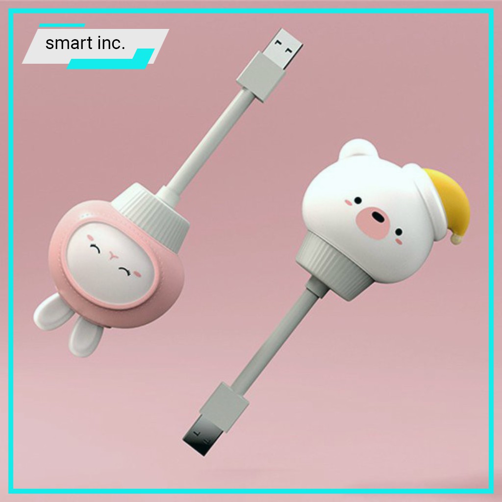 Đèn Led Ngủ Cho Bé Hình Thú Cảm Biến Chạm Tự Sáng Sạc Pin USB Dễ Thương Cute